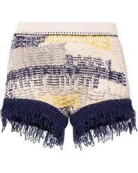 Sportmax - Cotton Knitted Shorts - Lyst
