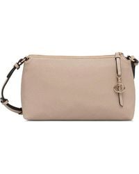 Liu Jo - Logo-Charm Pebbled-Effect Shoulder Bag - Lyst
