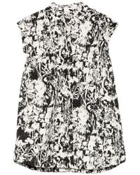 JNBY - Floral-Print Sleeveless Blouse - Lyst