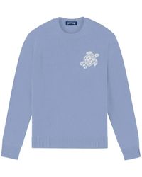 Vilebrequin - Payol Turtle-Embroidered Crew-Neck Sweater - Lyst