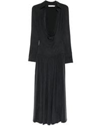 AYA MUSE - Mer Pleated Midi Dress - Lyst