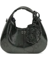 Ganni - Black Recycled Polyester Handbag - Lyst