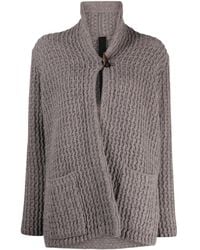 Forme D'expression - Chunky-Knit Virgin Wool Cardigan - Lyst