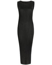 Pleats Please Issey Miyake - Sleeveless Midi Dress - Lyst
