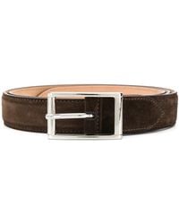 SCAROSSO - Classic Square Buckle Belt - Lyst
