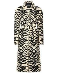 Roberto Cavalli - Abrigo con motivo de tigre - Lyst