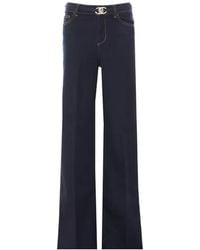 Liu Jo - Flare Jeans With Belt - Lyst