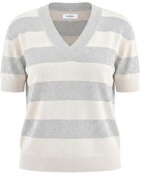 Gran Sasso - Lurex-Detail Striped Sweater - Lyst