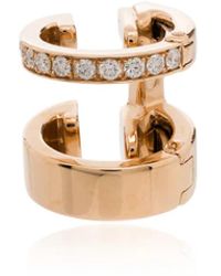 Repossi - 18Kt Rose Berbere Diamond Earring Cuff - Lyst