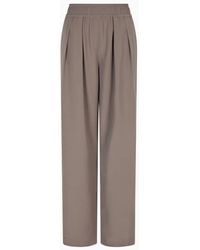 Emporio Armani - Straight-Leg Trousers - Lyst