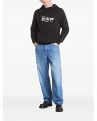 Tommy Hilfiger - Logo-Print Drawstring Hoodie - Lyst