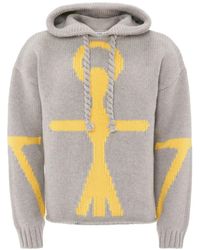 JW Anderson - Sudadera Anchor Logo en intarsia - Lyst