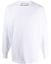 Palm Angels - Printed Logo Long-sleeved T-shirt - Lyst