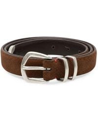 Eleventy - Ceinture En Daim À Boucle - Lyst
