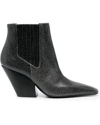 Casadei - Anastasia 80mm Leather Boots - Lyst