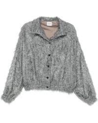 Alysi - Chaqueta Texturizada Con Botones - Lyst