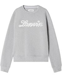 Lanvin - Crewneck Long-Sleeved Sweatshirt - Lyst