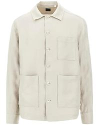 Xacus - Linen Pocket Shirt - Lyst
