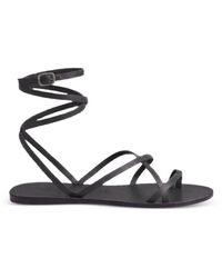Manebí - X Alex Rivière Studio Valentina Ankle-Tie Flat Sandals - Lyst