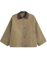 Weekend by Maxmara - レザートリム オーバーサイズ ジャケット - Lyst