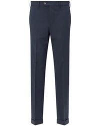 PT Torino - Pressed-Crease Turned-Up Trousers - Lyst