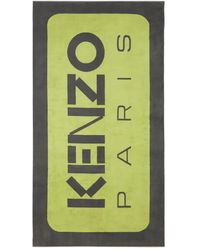 KENZO - Eckiges Label Strandtuch - Lyst