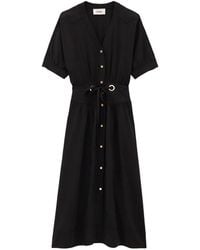 Ba&sh - Parisa Button-Up Midi Dress - Lyst