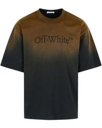 Off-White c/o Virgil Abloh - Gradient-Effect Logo-Print T-Shirt - Lyst
