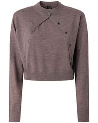 Pinko - Asymmetrischer Pullover Mit Knopfverschluss - Lyst