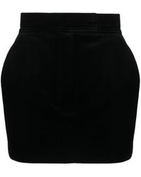Alex Perry - High-waisted Velvet Miniskirt - Lyst