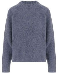 Allude - Crew-Neck Raglan-Sleeve Sweater - Lyst