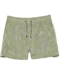 Rrd - Leaf-Print Drawstring Shorts - Lyst