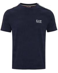 EA7 - Logo Cotton T-Shirt - Lyst