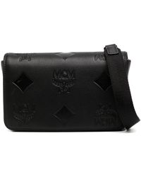 MCM - Mini Aren Leather Messenger Bag - Lyst