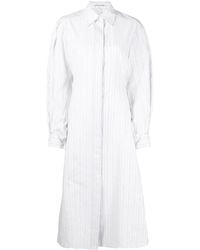 Victoria Beckham - Vertical-Stripe Shirt Dress - Lyst