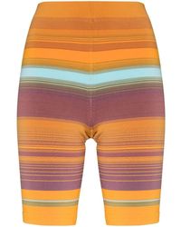 Marc Jacobs - The Sport Striped Knit Shorts - Lyst