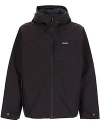 Patagonia - Kapuzenjacke Mit Logo-Patch - Lyst
