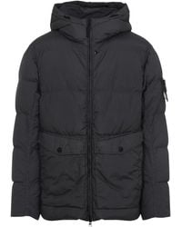Stone Island - フーデッド パデッドコート - Lyst