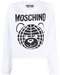 Moschino - T-shirt en coton biologique à imprimé Teddy Bear - Lyst