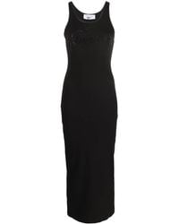 Blumarine - Jurk Met Geborduurd Logo - Lyst