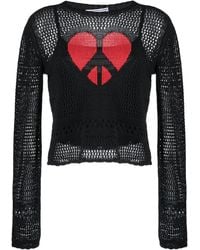 Moschino - Crochet Heart Sweater - Lyst