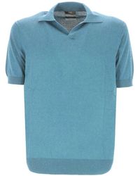 Hōsio - T-Shirt En Maille Fine À Col - Lyst