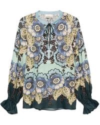 ALÉMAIS - Madalena Floral-Print Blouse - Lyst