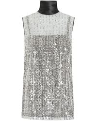 Dolce & Gabbana - Sequin Embellished Top - Lyst