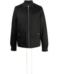 Rick Owens - Giacca a vento con zip nera - Lyst