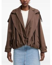 Haveone - Cut-Out Notched-Lapels Jacket - Lyst