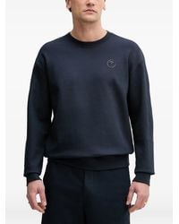 Joop! - Logo-Patch Crew-Neck Sweatshirt - Lyst