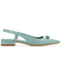Ferragamo - Vara-bow Patent Leather Ballerina Shoes - Lyst