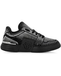Philipp Plein - Hexagon Strass-Embellished Sneakers - Lyst