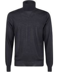 FILIPPO DE LAURENTIIS - Roll-Neck Wool T-Shirt - Lyst